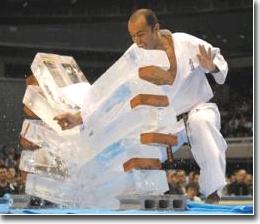 Kyokushin Karate Ice Breaking