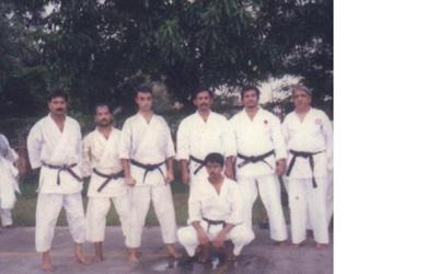 author ( 3rd from L) at AIKF Instructors Camp 2000, India
